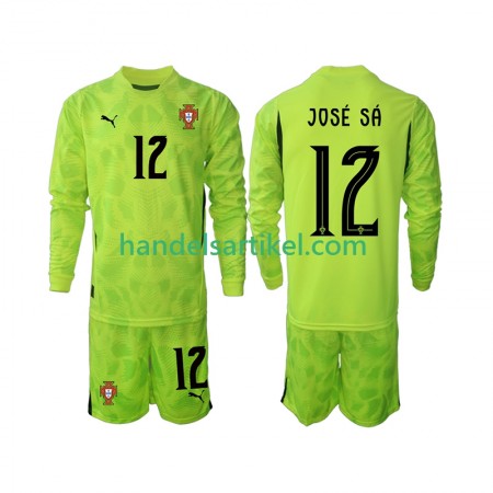 Portugal Jose Sa 12 Torwart Kinder Heim Trikotsatz 2025 Langarm